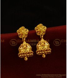 ERG894 - Chidambaram Covering Gold Plated Daily Use Guarantee Jhumkas Earrings Online
