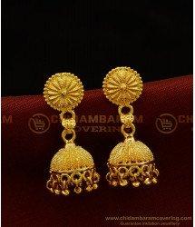 ERG897 - Latest Gold Design South Indian Jhumkas Earring Collections Buy Online Shopping