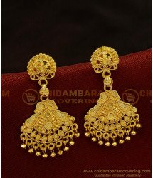 ERG904 - Stunning Gold Danglers One Gram Gold Earrings for Women 