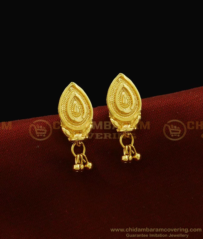 Manufacturer of Ladies 22k gold daily wear earrings -lfe169 | Jewelxy -  147195