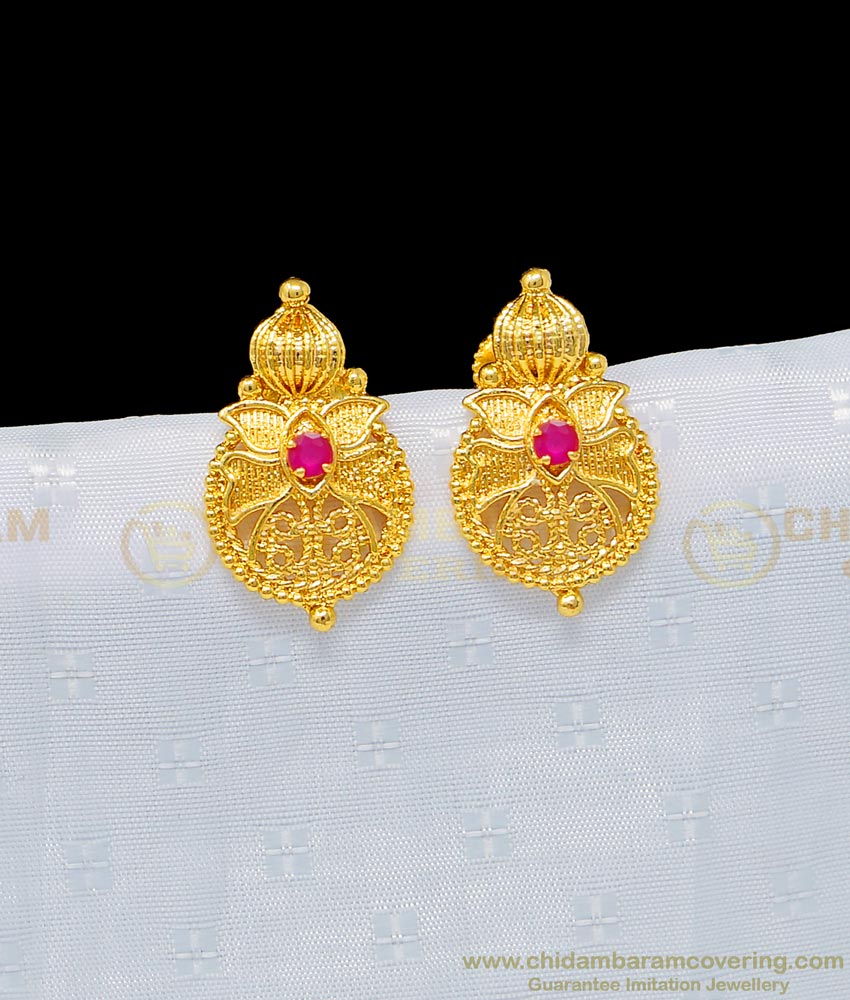 light weight gold earring with weight, earring with price, 