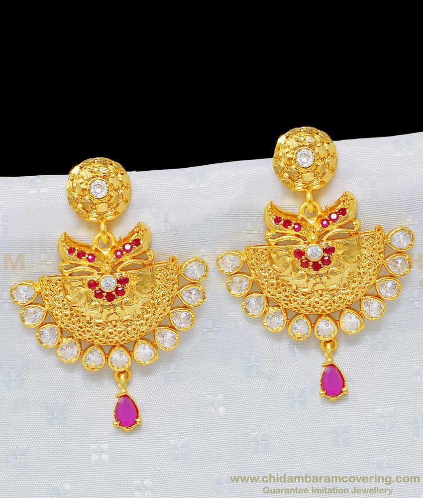 stone gold forming jewelry, forming gold long earring