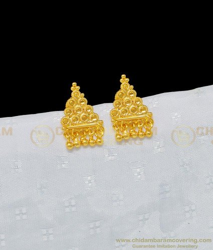 ERG959 - Real Gold Design Hanging Gold Beads Gold Plated Guaranteed Earring for Daily Use 
