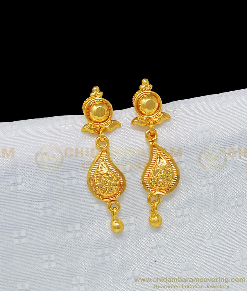 light weight gold earring with weight, earring with price, 