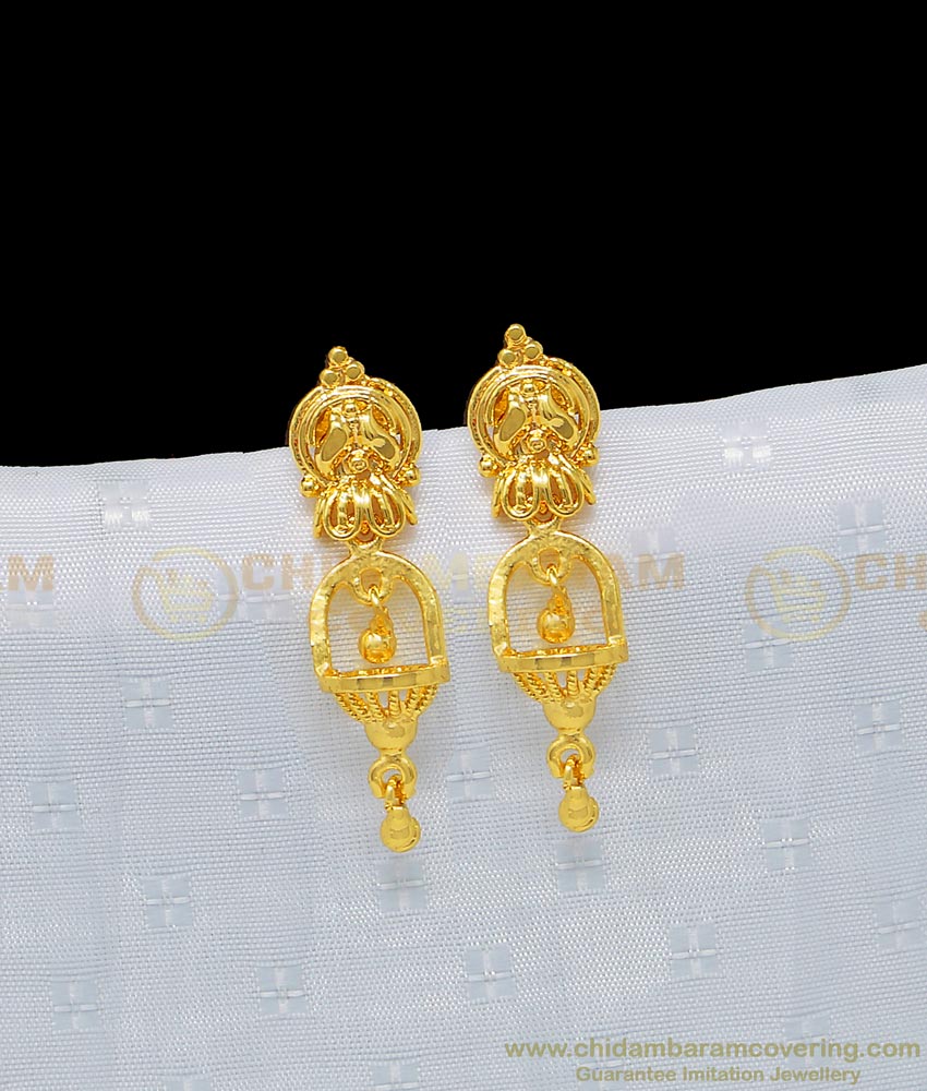 grt jewellery online shop, gold covering earring,