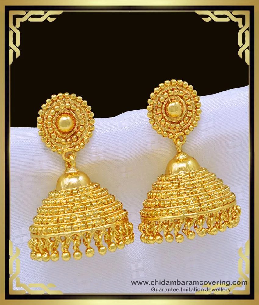 Buy South Indian Jewellery Traditional Big Antique Jhumkas Best Price Online