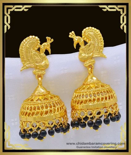 The Amolika Silver Peacock Earcuff Jhumka — KO Jewellery