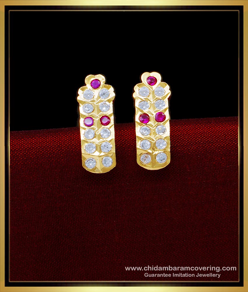imitation jewelry,1 gm gold plated ear ring design, guarantee jewelry, stud for women, stone earrings, kal thodu, impon thodu, impon earrings, 