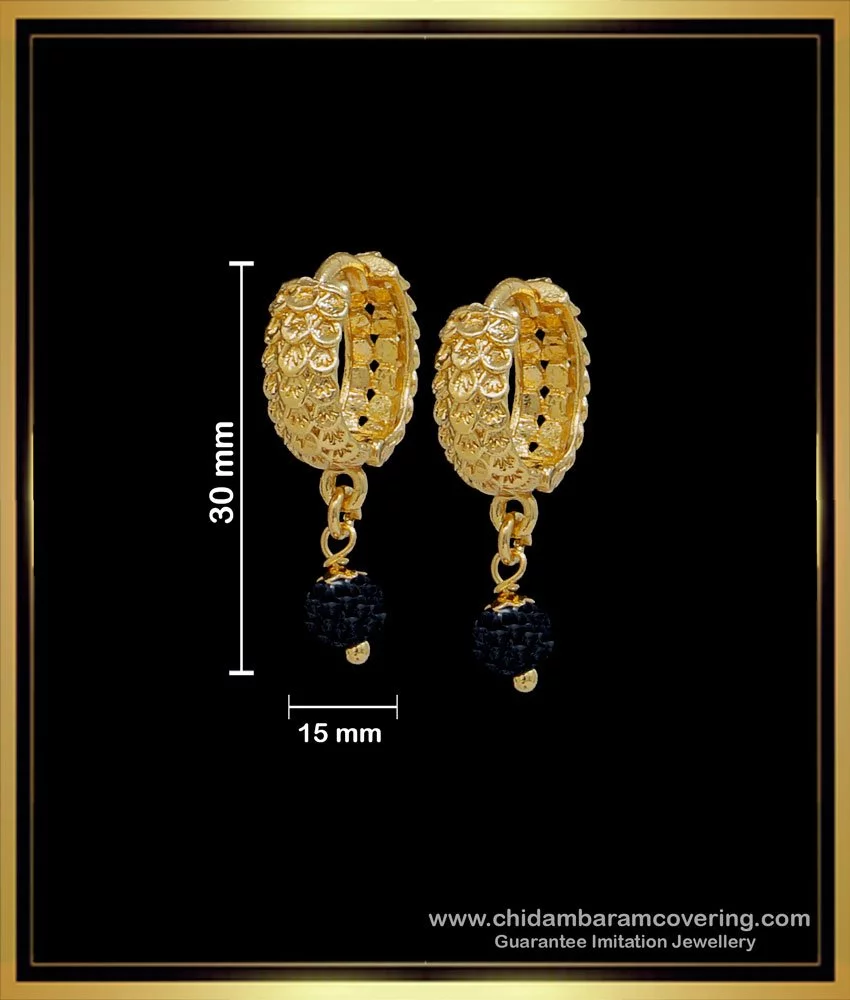 Gold Covering Stylish Daily Wear College Wear Earring