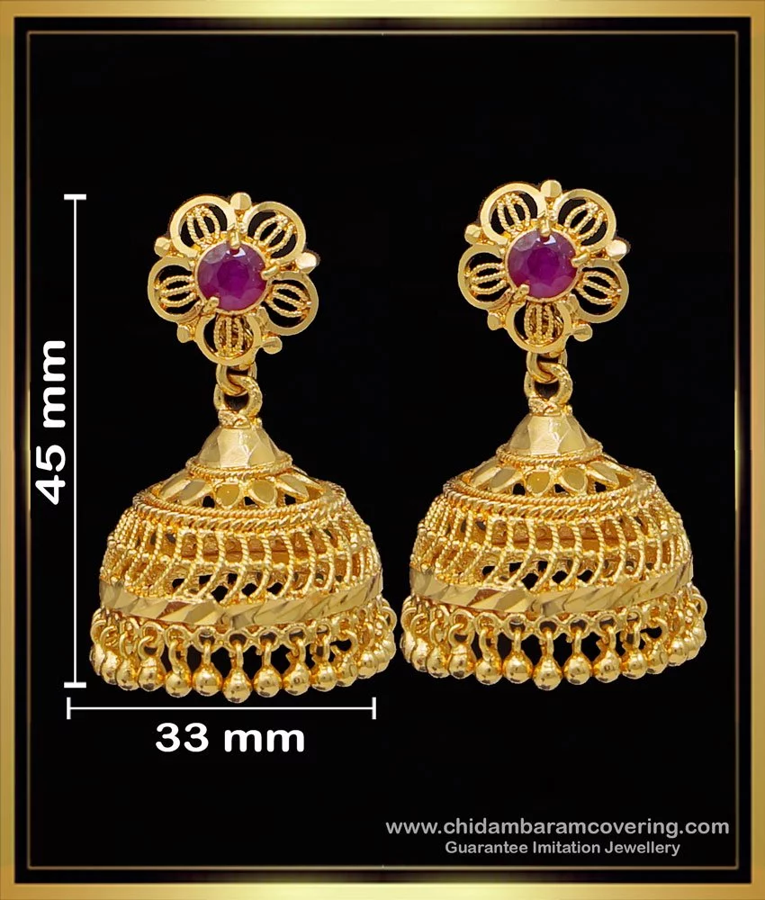 Latest gold jhumka design।। Gold earrings design।। | Bridal jewelry diy,  Gold jewelry outfits, Bridal gold jewellery designs
