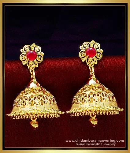 Bridal Jhumka Earrings - Celebrating South Indian Splendor – Sneha Rateria  Store