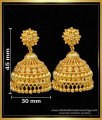 Jimikki Kammal Gold Design,  traditional jhumkas online, jhumkas earrings, gold plated jhumkas earrings, one gram gold jhumkas design, jhumki ki design, gold jhumka earrings design