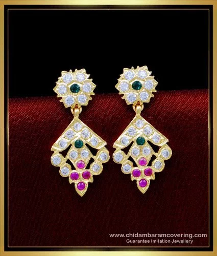 Buy American Diamond Earrings | AD Earrings - Nithilah
