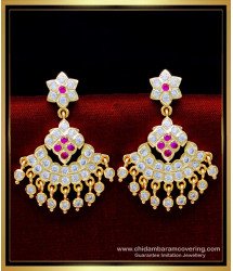 ERG1627 - Latest Gold Design Impon Kammal Gold Plated Jewellery