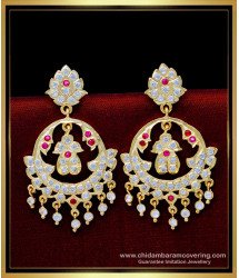 ERG1631 - Latest Wedding Impon Chandbali Impon Earrings Designs