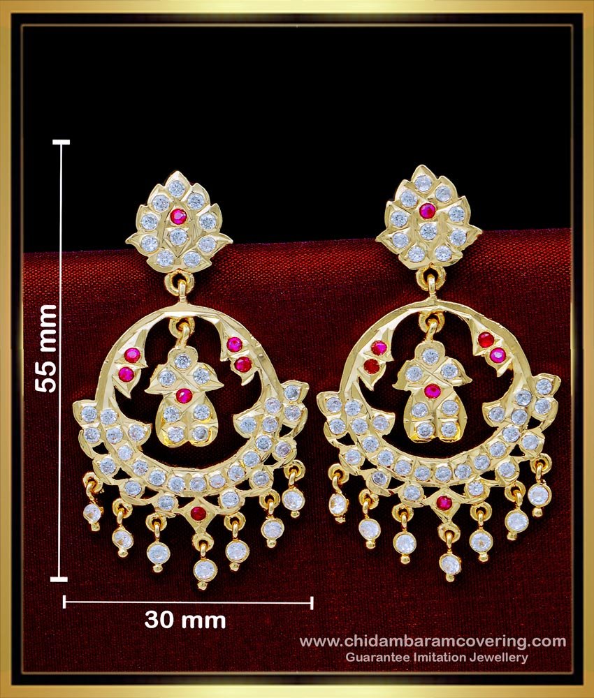Latest Wedding Impon Chandbali Impon Earrings Designs