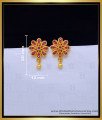 Unique Ruby Stud Earrings One Gram Gold Jewellery Online