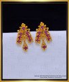 Gold Plated Daily Use Ruby Stud Earrings for Women