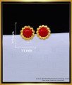 1 Gram Gold Jewellery Red Beads Coral Stud Earrings Designs