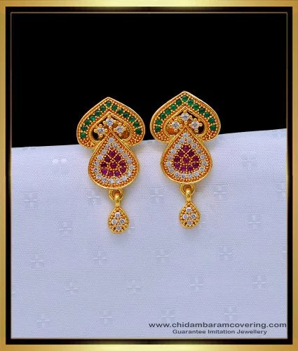Indian Designer Women Gold Plated Earrings 18K Stud Bollywood Ethnic  Jewellery | eBay