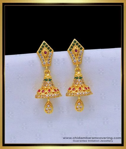 Antique Tops with Gold PlatingMatte Gold Temple Earrings South Indian  Earrings Indian Jewelrystud earrings  Classy Missy by Gur
