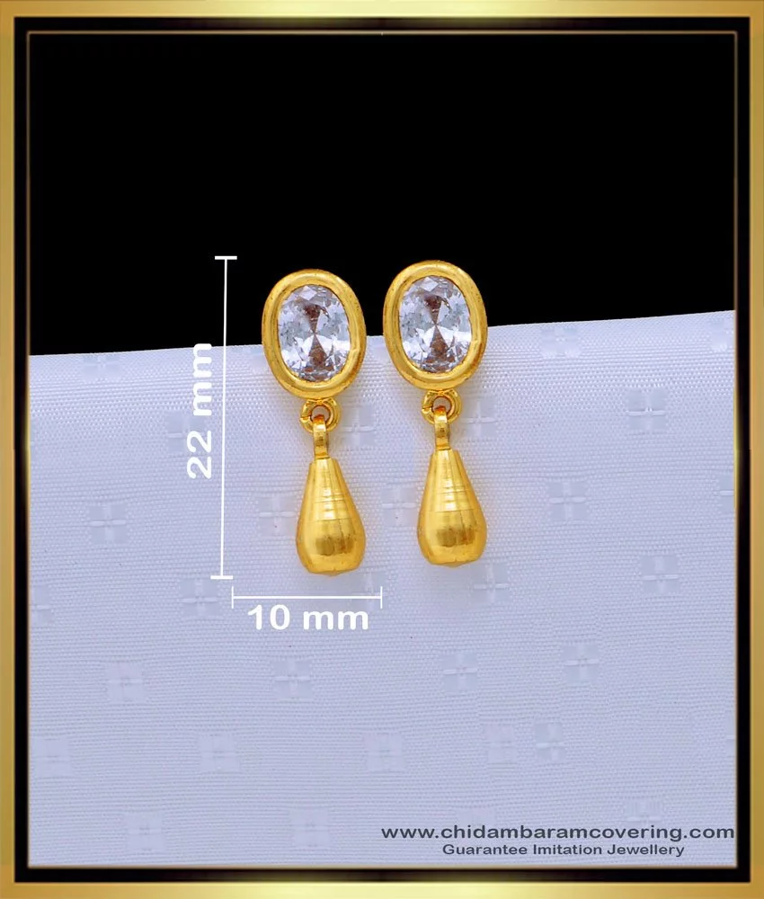 2 Grams Gold Earring Designs- [ New Collections ] • South India Jewels | Gold  earrings designs, Designer earrings, Jewels