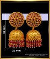 Latest Gold Temple Jewellery Jhumka Designs for Wedding
