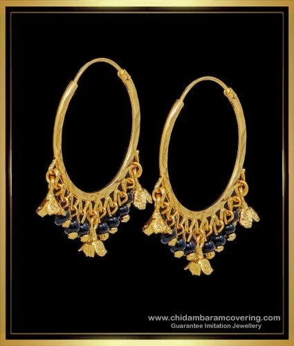 Buy One Gram Gold Daily Use Small Size Impon Ruby Earrings for Girls