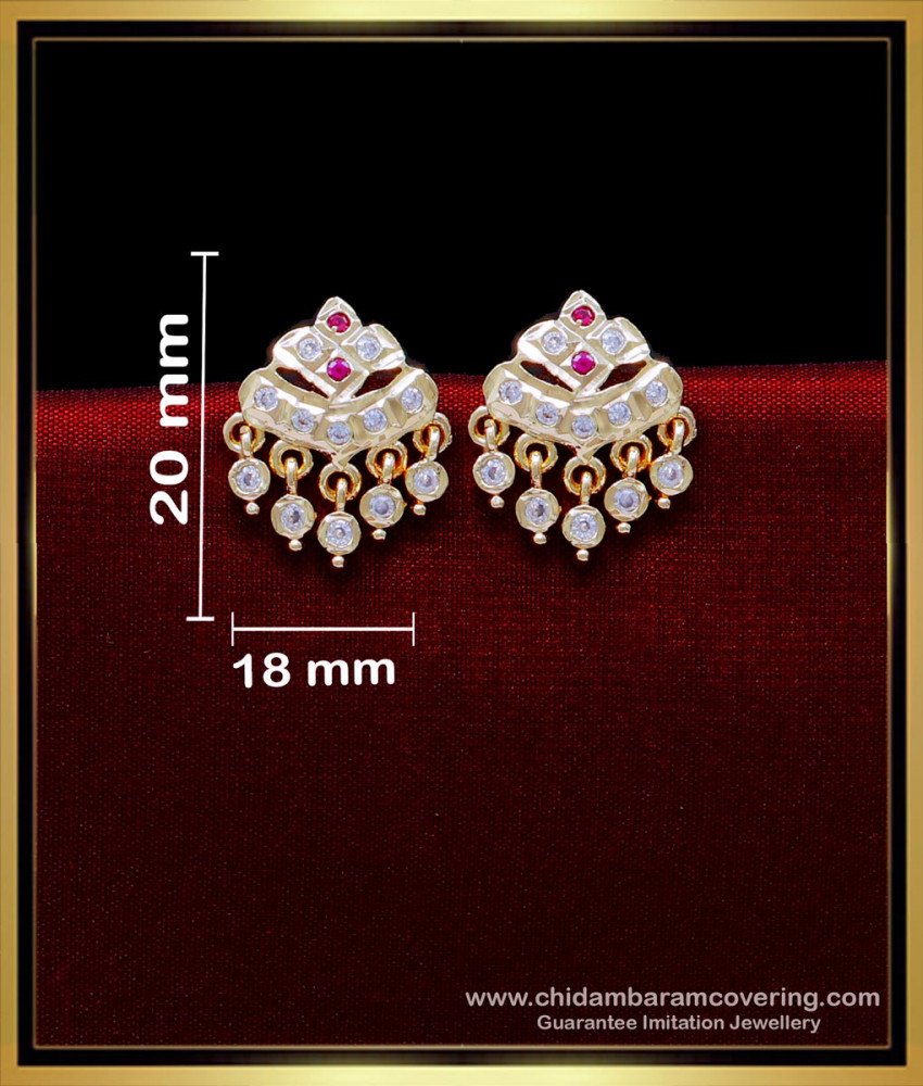 Impon Kammal, impon earrings online shopping, impon jewellery, gold earrings design for daily use, gold plated earrings, daily wear earrings, daily wear cute small gold earrings designs, earrings design tops, earrings design gold tops