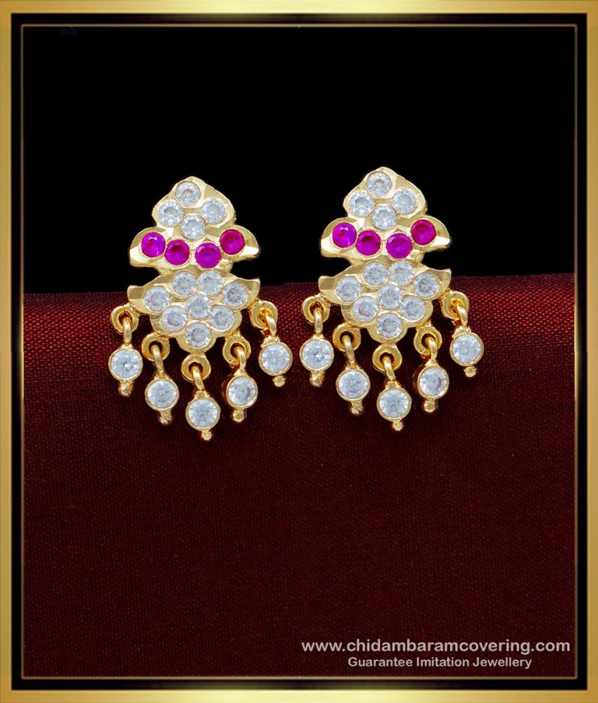 Traditional Gold Design Impon Stud Earrings Buy Online