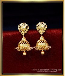 ERG1703 - Latest Jhumka Design Artificial Gold Plated Jewellery