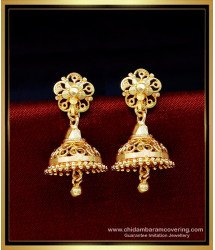 ERG1705 - New Model One Gram Gold Jhumka Earrings for Women