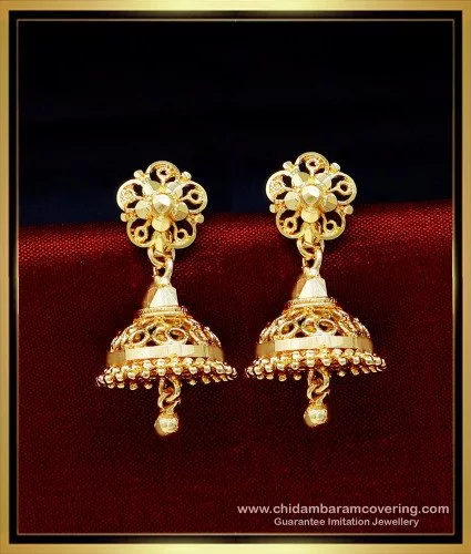 Buy Tendon Model Gold Women Earrings- Joyalukkas