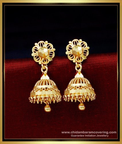 ERG1706 - Original Gold Plated Jhumka Earrings Online Shopping