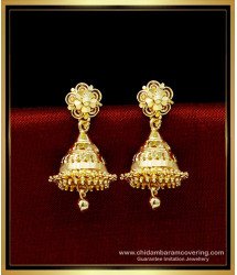 ERG1718 - Kerala Simple Gold Jimikki Kammal Designs for Women