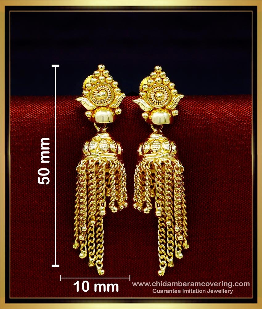  traditional jhumkas online, jhumkas earrings, gold plated jhumkas earrings, one gram gold jhumkas design, jhumki ki design, gold jhumka earrings design