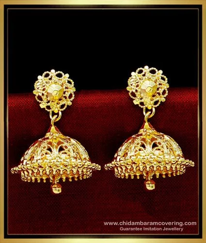 latest South Indian gold earrings designsmall earrings collection   YouTube