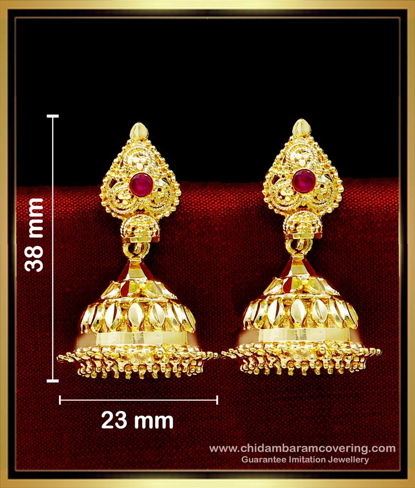 Gold Jhumka Earrings Online, Jhumka design,  bridal jhumkas online shopping, gold plated jhumka earrings, traditional jhumkas online