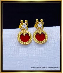Erg1729 - Buy Kerala Palakka Stud Design 1 Gram Gold Jewellery