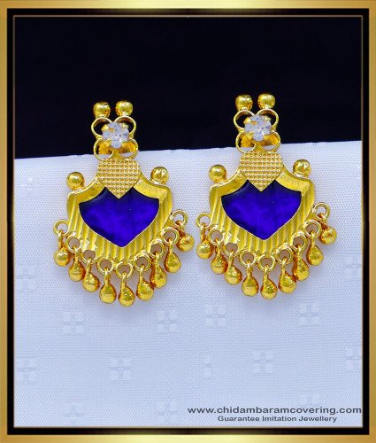 Erg1739 - Buy Palakka Earrings Kerala 1 Gram Gold Jewellery Online