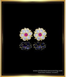 ERG1761 - Latest Daily Wear Gold Earrings Designs Impon Jewellery