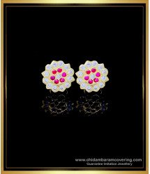 ERG1766 - Impon Jewellery Gold Stone Stud Earrings for Women
