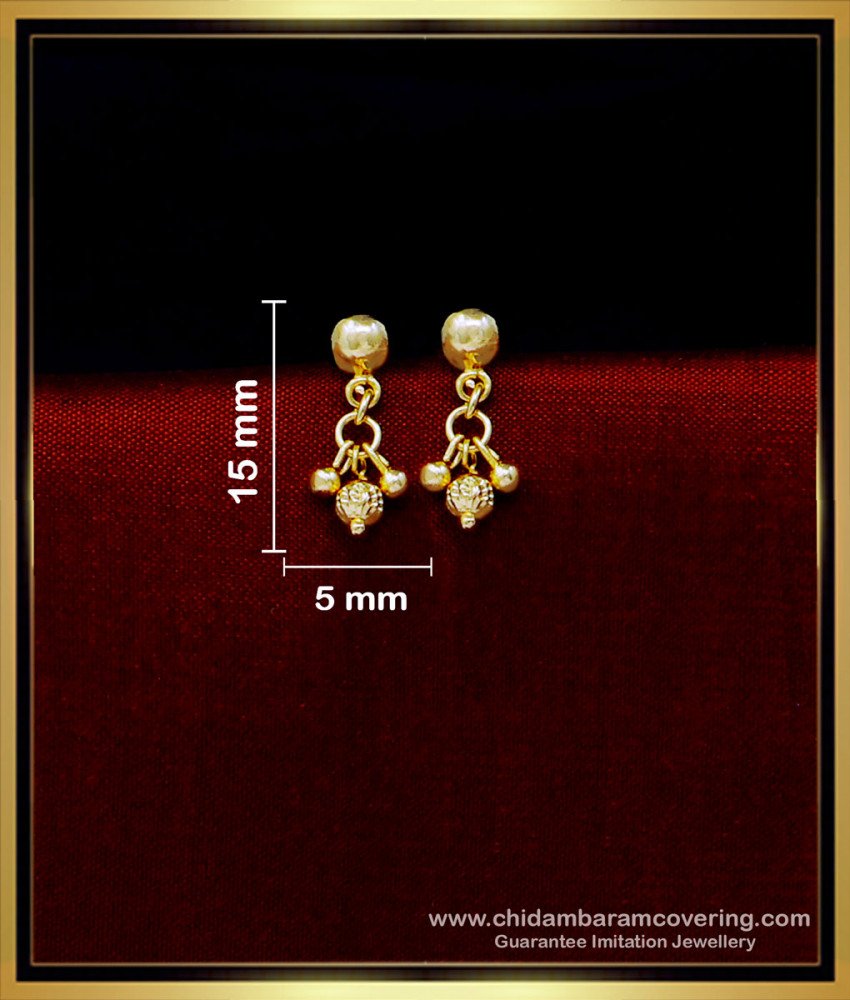 gold plated earrings design, gold plated earrings studs, 1 gram gold earrings, kids earrings, kids studs earrings