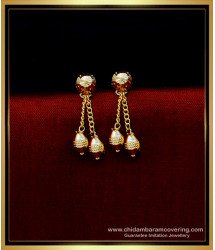 ERG1780 - Traditional Gold Design 1 Gram Gold Plated Earrings Online