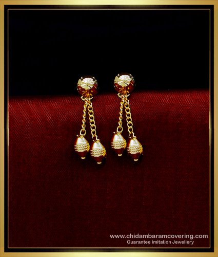 ERG1780 - Traditional Gold Design 1 Gram Gold Plated Earrings Online