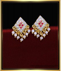 ERG1805 - New Model Daily Use South Indian Jewellery Earrings 
