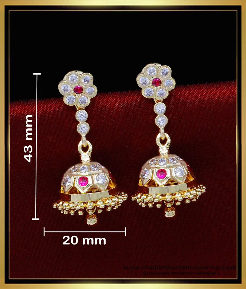 erg1809 attractive south indian jhumka earrings for women 2