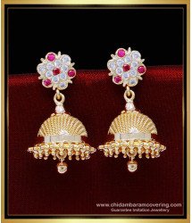 ERG1839 - Beautiful Gold Jhumka Earrings Impon 1gm Gold Plated Jewellery