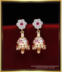 ERG1840 - Impon Daily Use Small Jhumka Design Gold Earrings Online