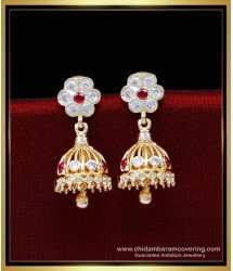 ERG1841 - Simple Small Impon Jhumkas Gold Plated Jewellery Online